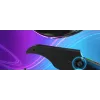Chitarra PDP Riffmaster nero grigio senza fili PC PS4 PS5 batteria 36h