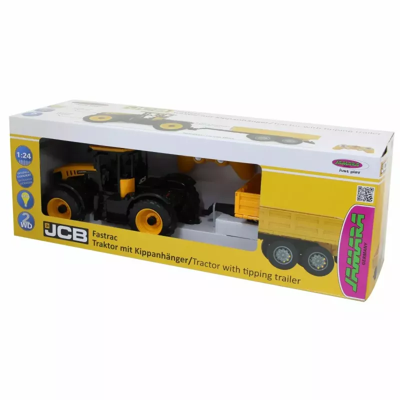 Trattore Jamara JCB Fastrac 1:24 motore elettrico modello RC per bambini