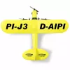 Aereo Jamara Piper J3-CUB motore elettrico 150 mAh 106 g