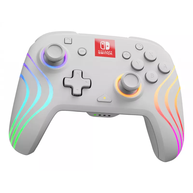 PDP Afterglow Wave bianco gamepad analogico / digitale Nintendo Switch, Nintendo Switch OLED