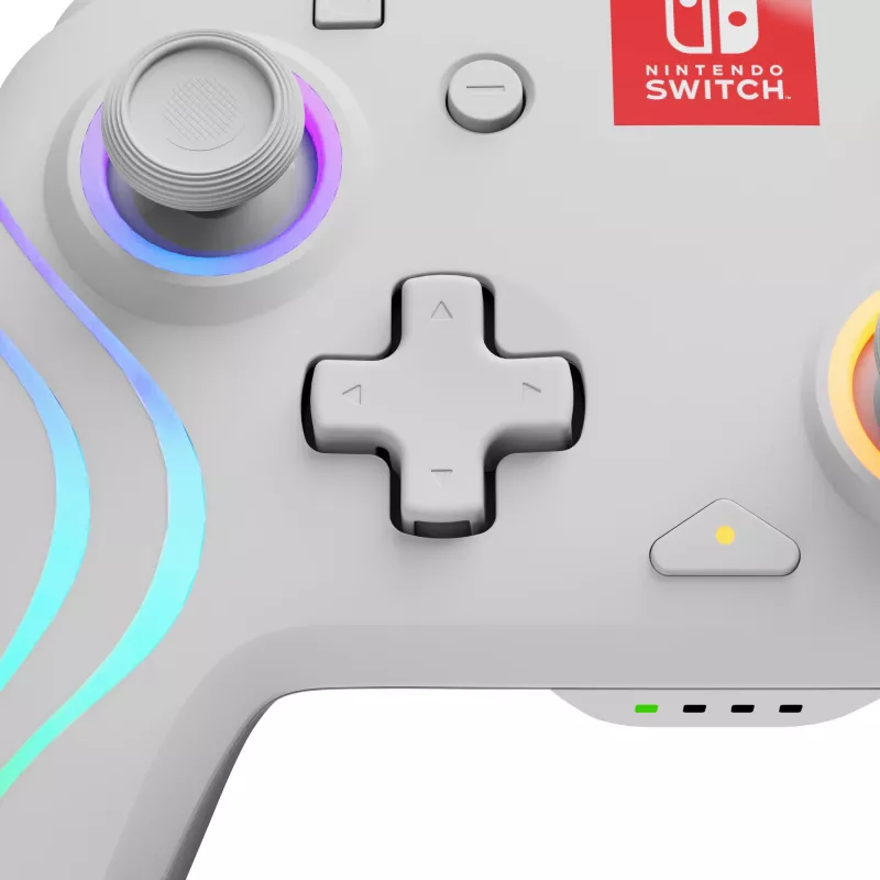 PDP Afterglow Wave bianco gamepad analogico / digitale Nintendo Switch, Nintendo Switch OLED