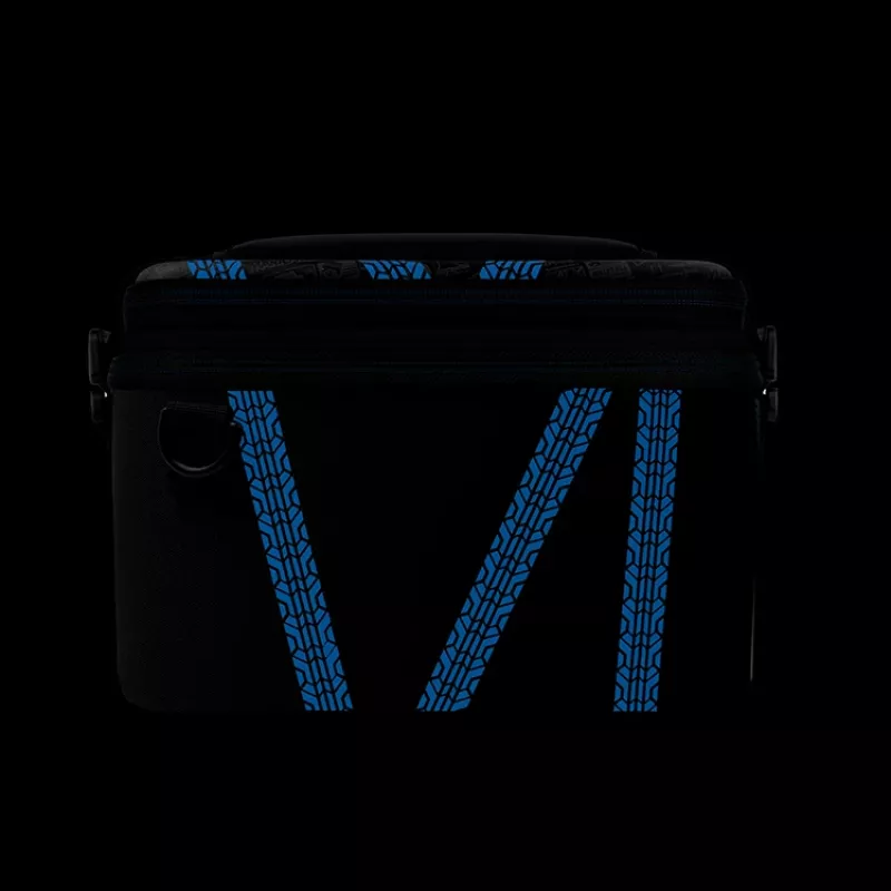 Custodia rigida PDP Nintendo Switch Kart Drift Overnight Case GLOW nero blu