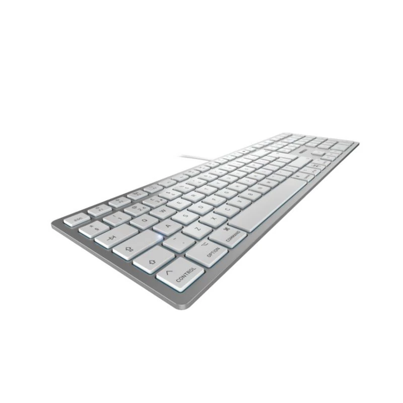 Cherry KC 6000C for Mac tastiera, USB-C, inglese USA, argento