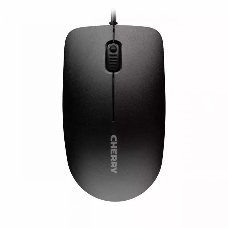 Tastiera cablata Cherry CHERRY DC 2000 full-size USB con layout QWERTZ, 109 tasti, cavo 1,8 m, nero — mouse incluso