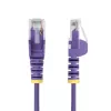 StarTech.com Cavo Ethernet CAT6 sottile viola da 7 m, senza linguetta, 100W PoE, UTP, LSZH, 28AWG rame puro nudo, cavo patch di rete RJ45 sottile con scarico di trazione, testato singolarmente