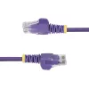StarTech.com Cavo Ethernet CAT6 sottile viola da 7 m, senza linguetta, 100W PoE, UTP, LSZH, 28AWG rame puro nudo, cavo patch di rete RJ45 sottile con scarico di trazione, testato singolarmente