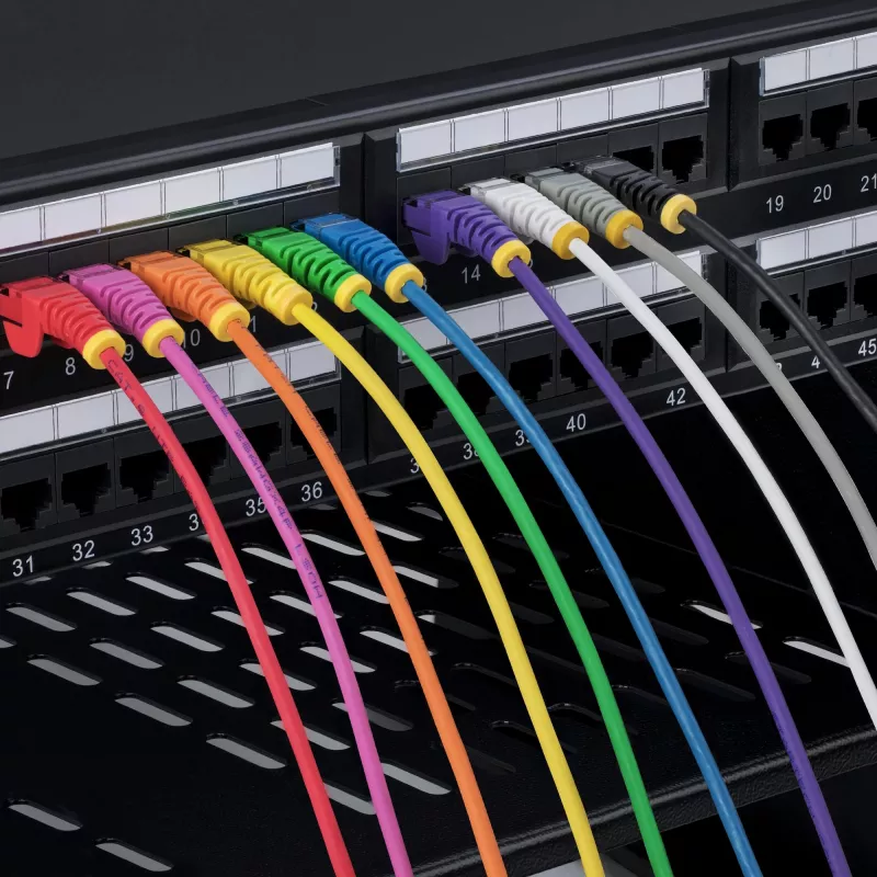 StarTech.com Cavo Ethernet CAT6 sottile viola da 7 m, senza linguetta, 100W PoE, UTP, LSZH, 28AWG rame puro nudo, cavo patch di rete RJ45 sottile con scarico di trazione, testato singolarmente