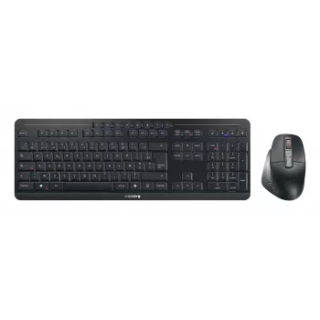 CHERRY Stream desktop ultimate tastiera mouse inclusi Home/Office USB + RF Wireless + Bluetooth AZERTY francese nero