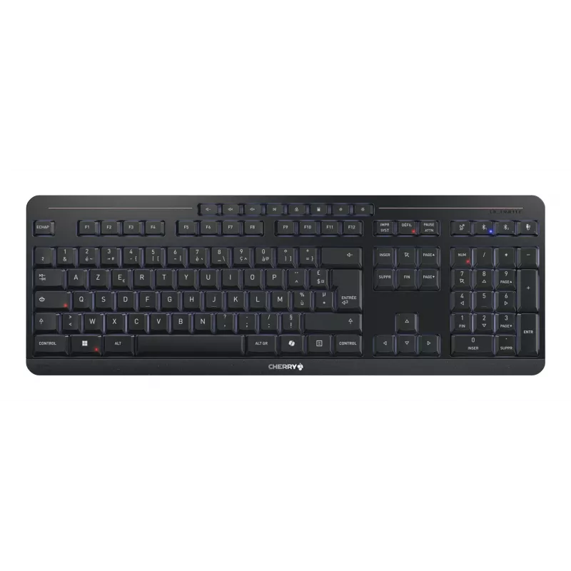 CHERRY Stream desktop ultimate tastiera mouse inclusi Home/Office USB + RF Wireless + Bluetooth AZERTY francese nero