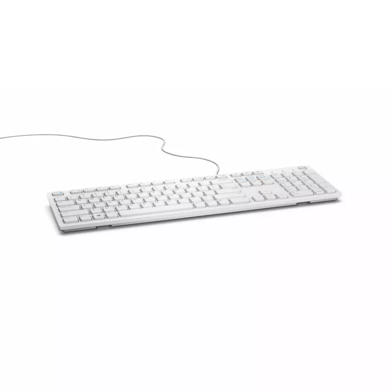 DELL tastiera cablata - KB216 - tedesco (QWERTZ) - bianco, Full-Size (100%), cablata, USB, QWERTZ, bianco