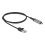 Cavo DELOCK USB-C a RJ45 Gigabit Ethernet 1 m Cat6 antracite/nero