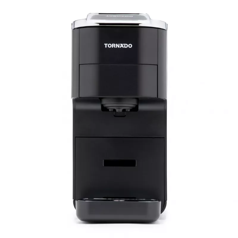 TORNADO TCM7042-GS | Macchina per caffè multikaps 5 in 1, macchina per caffè a capsule, 1,5 L, capsule di caffè, caffè macinato, 1350 W, nero