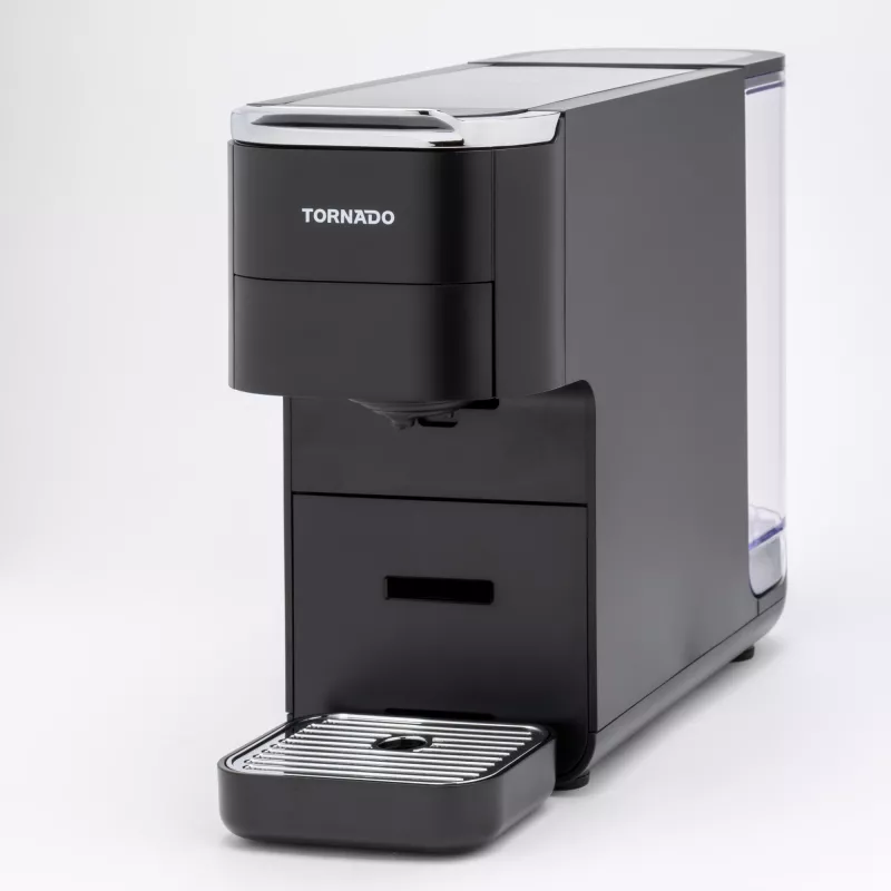 TORNADO TCM7042-GS | Macchina per caffè multikaps 5 in 1, macchina per caffè a capsule, 1,5 L, capsule di caffè, caffè macinato, 1350 W, nero
