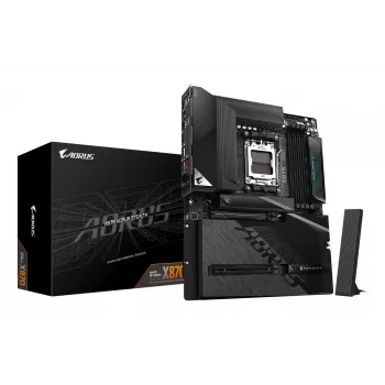 Scheda madre GIGABYTE X870 AORUS STEALTH - supporta CPU AMD Ryzen 9000, VRM digitale 16+2+2 fasi, fino a 8200Hz DDR5 (OC), 2xPCIe 5.0 + 2xPCIe 4.0, Wi-Fi 7, 5 GbE LAN, USB 4