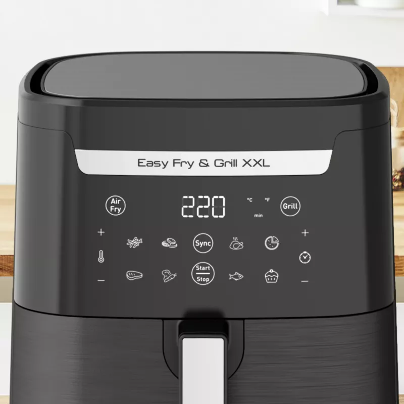Friggitrice ad aria calda Tefal Easy Fry & Grill EY8018 6,5 L 1,5 kg 1830 W touch-LCD nero a sé stante