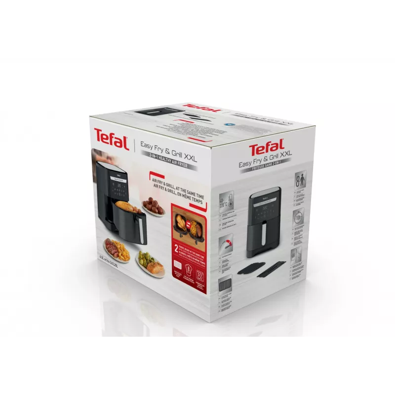 Friggitrice ad aria calda Tefal Easy Fry & Grill EY8018 6,5 L 1,5 kg 1830 W touch-LCD nero a sé stante