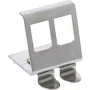 InLine supporto keystone per guida DIN, 2 porte, metallo
