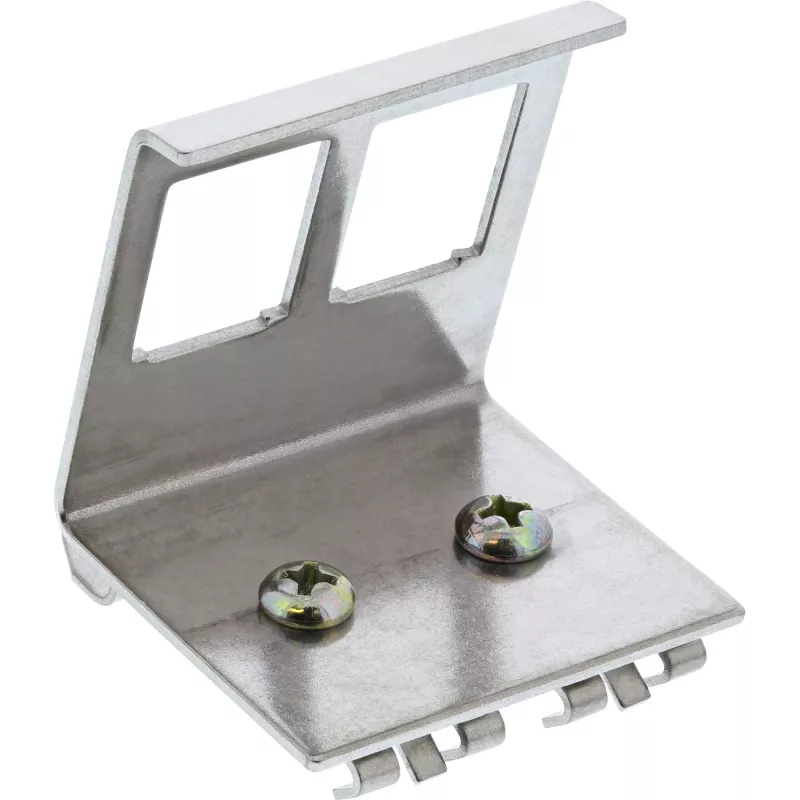 InLine supporto keystone per guida DIN, 2 porte, metallo