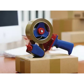 Dispenser per nastro adesivo TESA 6300 metallo gomma blu rosso