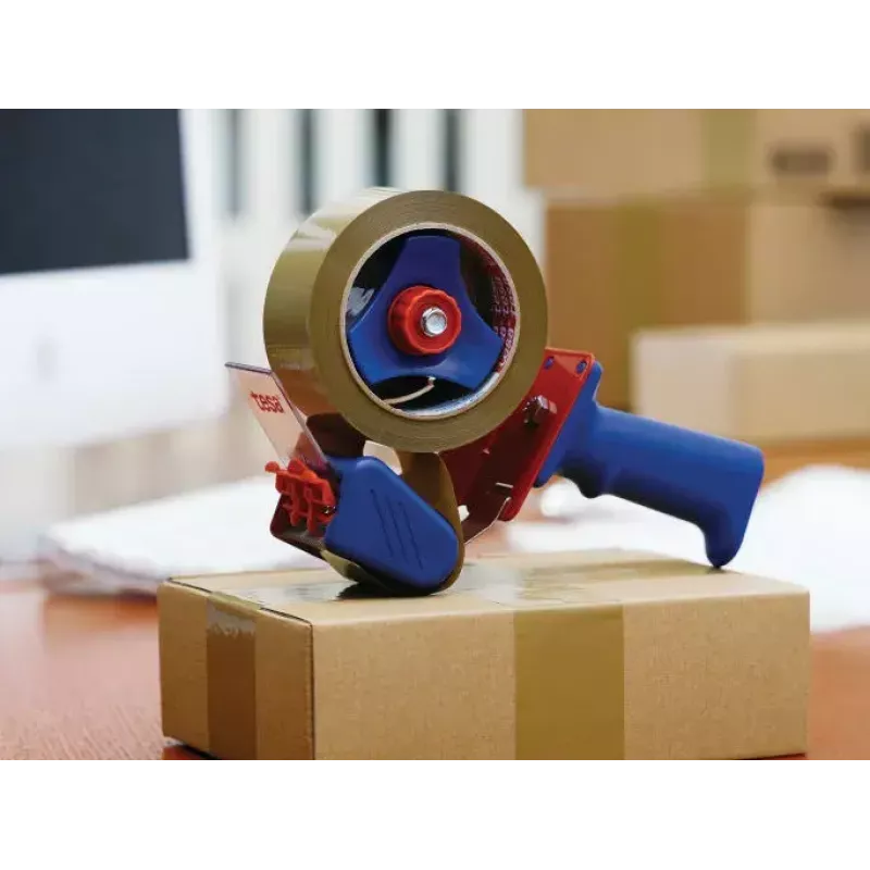 Dispenser per nastro adesivo TESA 6300 metallo gomma blu rosso
