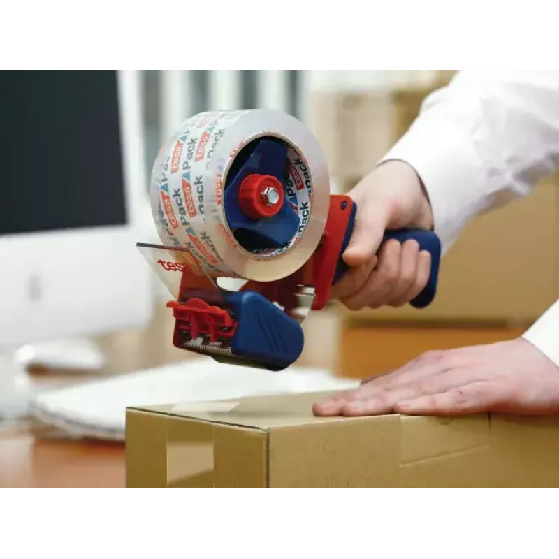 Dispenser per nastro adesivo TESA 6300 metallo gomma blu rosso