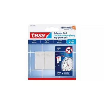 Gancio universale TESA 77762 per interni bianco 2 pz.