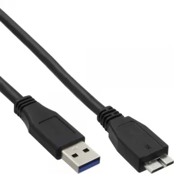 Cavo InLine USB 3.2 Gen.1 Type-A maschio / Micro B maschio, nero, 1,5m
