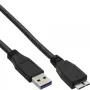Cavo InLine USB 3.2 Gen.1 Type-A maschio / Micro B maschio, nero, 1,5m