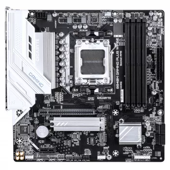 GIGABYTE B840M GAMING PLUS WIFI6E scheda madre - CPU AMD Ryzen 9000, VRM 8+2+2 fasi, fino a 8200MHz DDR5 (O.C), 2x PCIe 4.0 M.2, Wi-Fi 6E, LAN 1GbE, USB 3.2 Gen 2