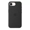 Custodia in silicone con MagSafe per Apple iPhone 17e — nero, silicone e microfibra, 6,1