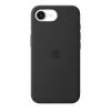 Custodia in silicone con MagSafe per Apple iPhone 17e — nero, silicone e microfibra, 6,1
