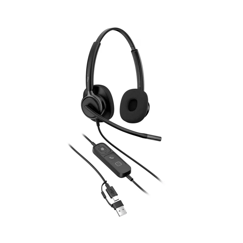 Cuffie stereo con filo HP Poly Mission 425 Classic USB, over-ear, 126 g
