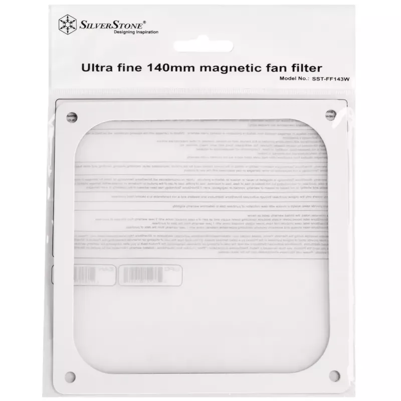 SilverStone SST-FF143W filtro antipolvere magnetico, 140 mm, bianco
