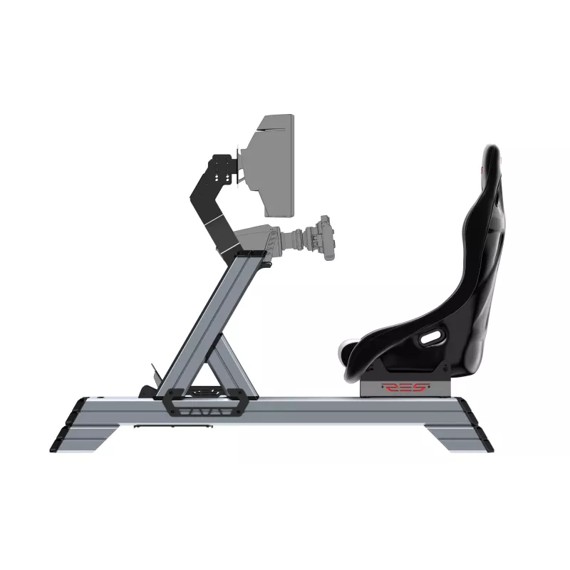 Res-Tech SMART COCKPIT + GT SITZ (BUNDLE), cockpit da corsa, nero, grigio, acrilonitrile-butadiene-stirene (ABS), alluminio, 52 kg, Italia