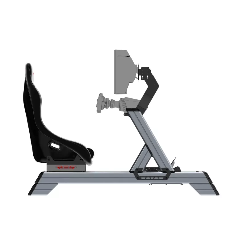 Res-Tech SMART COCKPIT + GT SITZ (BUNDLE), cockpit da corsa, nero, grigio, acrilonitrile-butadiene-stirene (ABS), alluminio, 52 kg, Italia