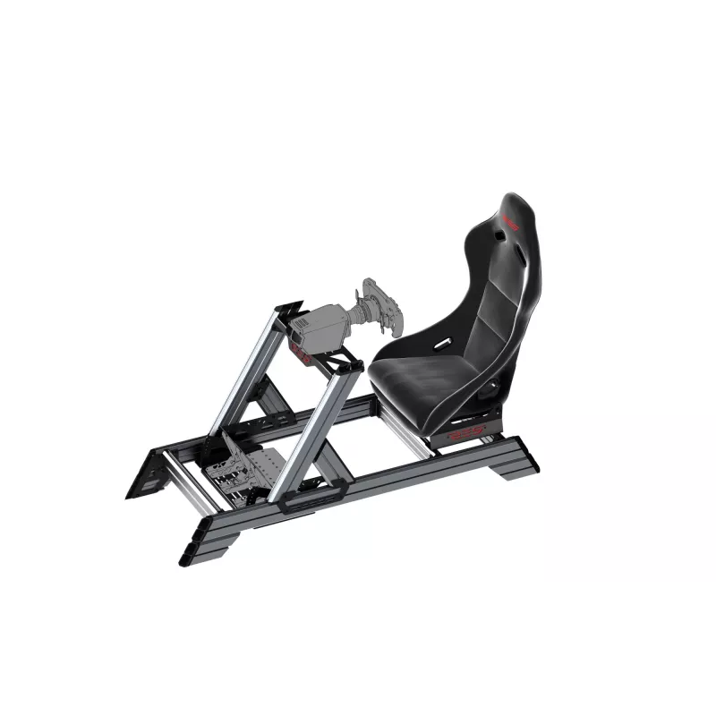 Res-Tech SMART COCKPIT + GT SITZ (BUNDLE), cockpit da corsa, nero, grigio, acrilonitrile-butadiene-stirene (ABS), alluminio, 52 kg, Italia