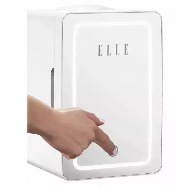 Mini frigo con specchio LED per trucco Elle ESDAF01WHEU 6 L bianco