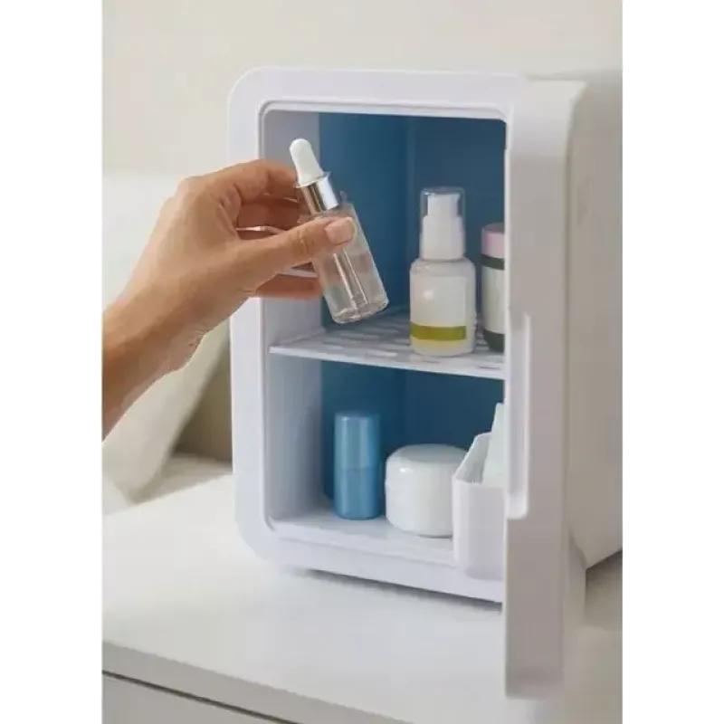 Mini frigo con specchio LED per trucco Elle ESDAF01WHEU 6 L bianco