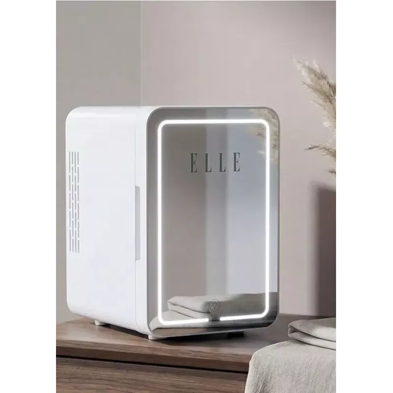 Mini frigo con specchio LED per trucco Elle ESDAF01WHEU 6 L bianco