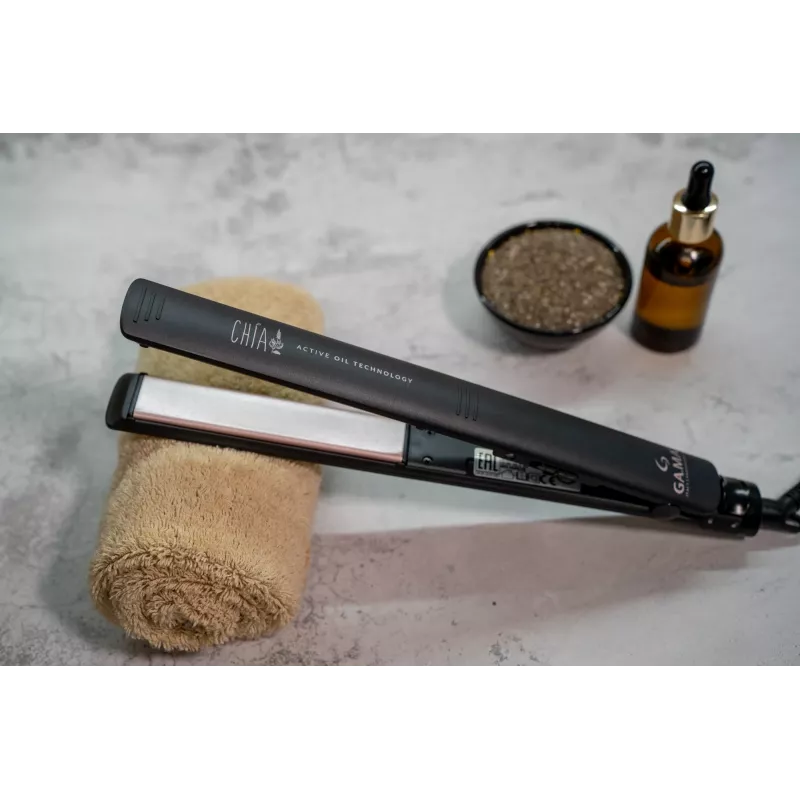 GA.MA Elegance Chia piastra per capelli calda nero 45 W 2,5 m