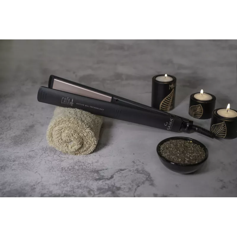 GA.MA Elegance Chia piastra per capelli calda nero 45 W 2,5 m