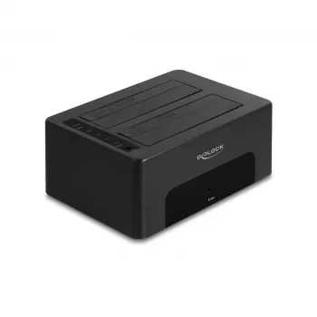 Case HDD/SSD DeLOCK 64187 nero 2,5/3,5 pollici 5 Gbit/s