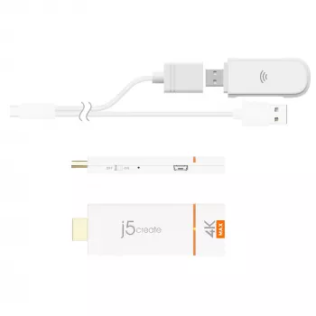 Adattatore wireless display j5create ScreenCast 4K Max 2160p bianco