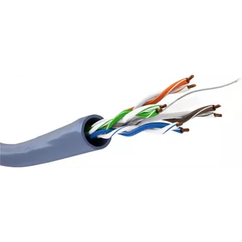 Cavo di rete GOOBAY 96096 Cat6a U/UTP in rotolo, 100 m, blu