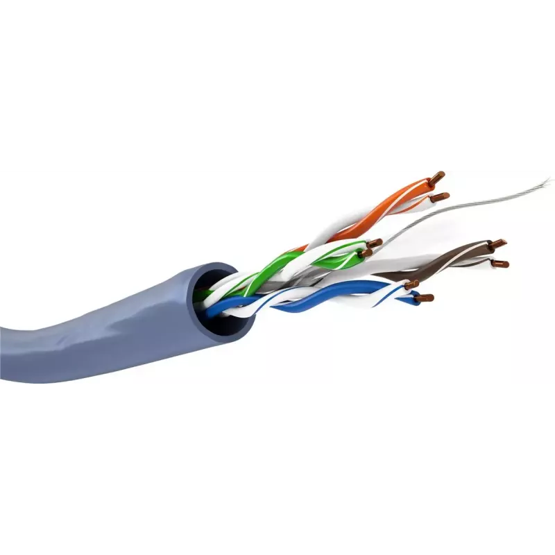 Cavo di rete GOOBAY 96096 Cat6a U/UTP in rotolo, 100 m, blu