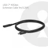 Cavo di prolunga USB-C 40Gbps 1 m — club 3d, USB C a USB C, nero