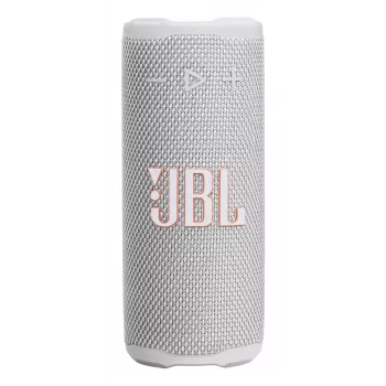 Altoparlante mono JBL Grip bianco — 16 W RMS, Bluetooth, USB-C, batteria ricaricabile integrata