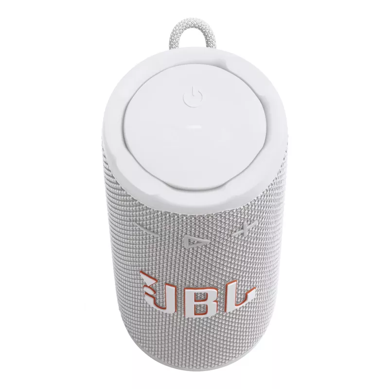 Altoparlante mono JBL Grip bianco — 16 W RMS, Bluetooth, USB-C, batteria ricaricabile integrata