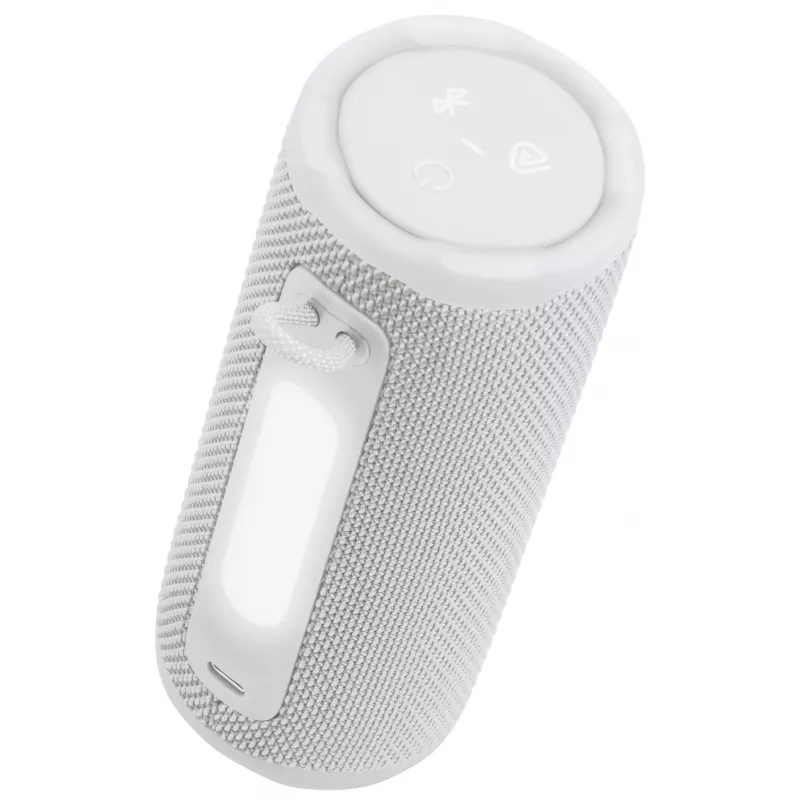 Altoparlante mono JBL Grip bianco — 16 W RMS, Bluetooth, USB-C, batteria ricaricabile integrata