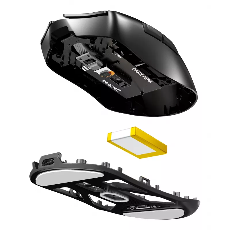 be quiet Dark Perk | Sym Mouse Gaming per destrorsi RF Wireless + USB Type-C ottico 32000 DPI